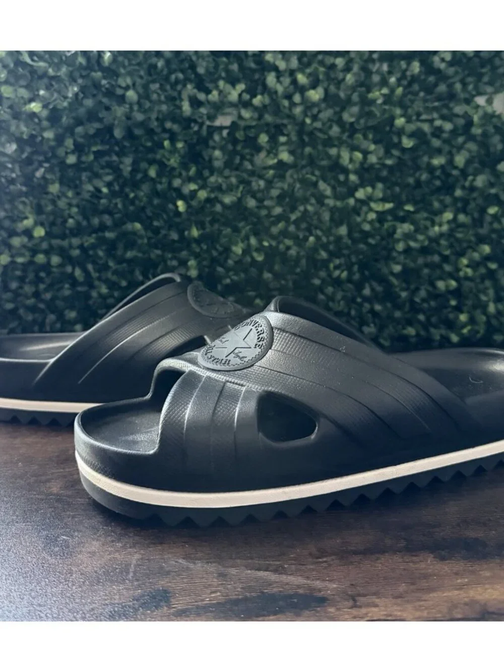 Converse Chuck Taylor All Star Black Slip-on Sandals Women’s Size 7 Shoes